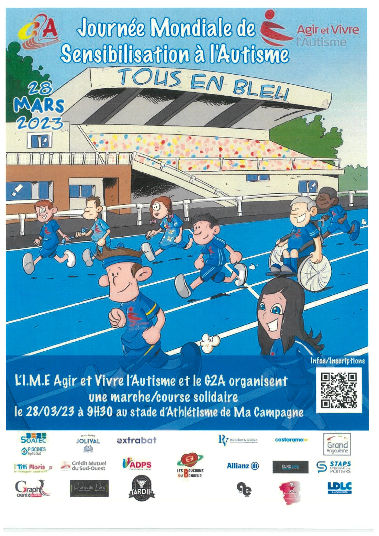 Journée Mondiale de sensibilisation à l'Autisme - course solidaire